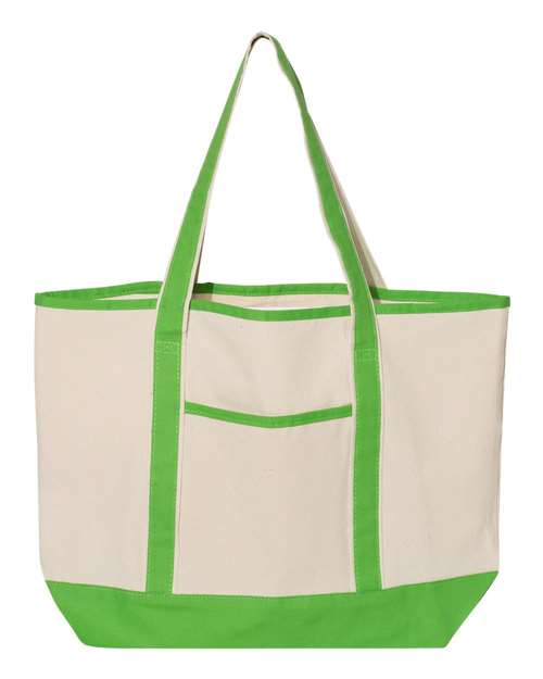 Q-Tees 34.6L Large Canvas Deluxe Tote Q1500