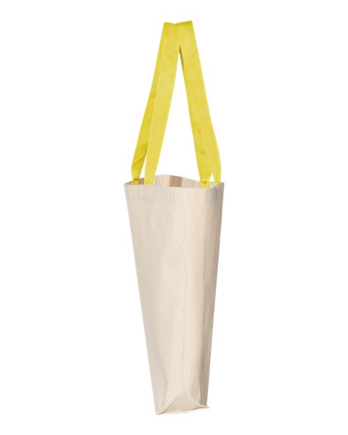 Q-Tees 11L Canvas Tote with Contrast-Color Handles Q4400