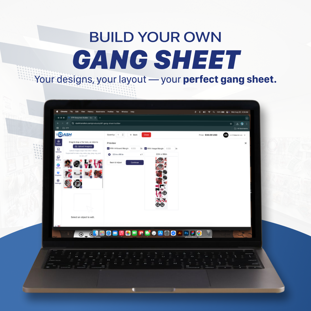 DTF Gang sheet Builder
