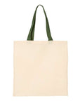Q-Tees Economical Tote with Contrast-Color Handles QTB6000