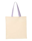 Q-Tees Economical Tote with Contrast-Color Handles QTB6000