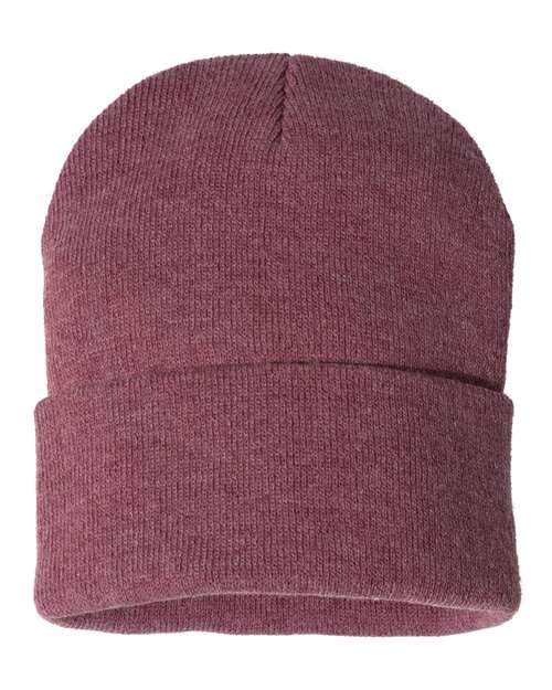 Sportsman 12" Solid Cuffed Beanie SP12