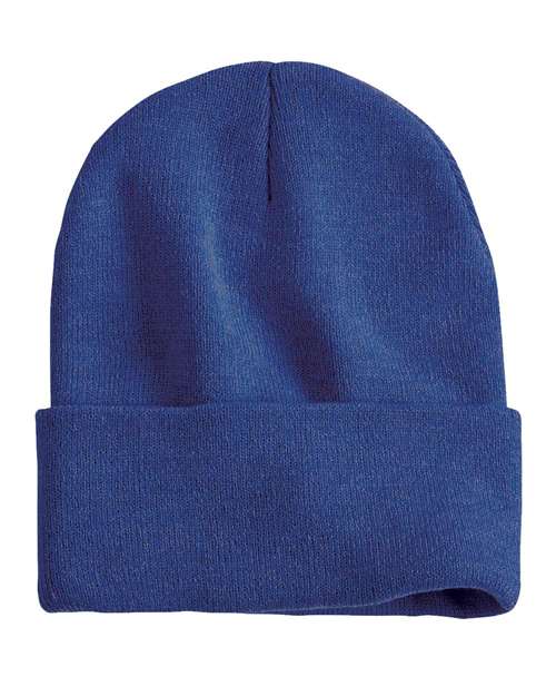 Sportsman 12" Solid Cuffed Beanie SP12