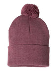Sportsman 12" Pom-Pom Cuffed Beanie SP15