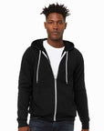 BELLA + CANVAS Unisex Sponge Fleece Full-Zip Hoodie Sweatshirt 3739