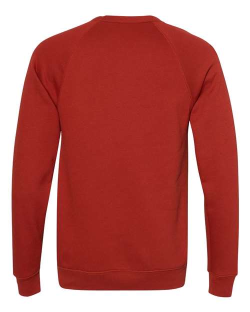 BELLA + CANVAS Unisex Sponge Fleece Raglan Crewneck Sweatshirt 3901