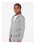 BELLA + CANVAS Youth Sponge Fleece Full-Zip Hoodie Sweatshirt 3739Y