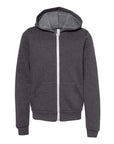 BELLA + CANVAS Youth Sponge Fleece Full-Zip Hoodie Sweatshirt 3739Y