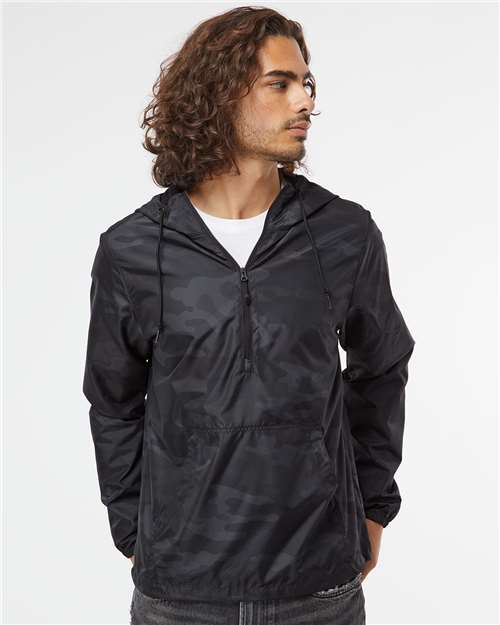 Independent Trading Co. Unisex Lightweight Quarter-Zip Windbreaker Pullover Jacket EXP54LWP