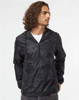 Independent Trading Co. Unisex Lightweight Quarter-Zip Windbreaker Pullover Jacket EXP54LWP