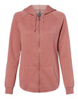 Independent Trading Co. Women's California Wave Wash Full-Zip Hooded Sweatshirt PRM2500Z