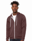 BELLA + CANVAS Unisex Sponge Fleece Full-Zip Hoodie Sweatshirt 3739
