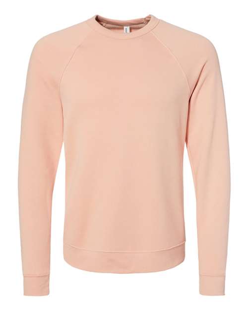 BELLA + CANVAS Unisex Sponge Fleece Raglan Crewneck Sweatshirt 3901