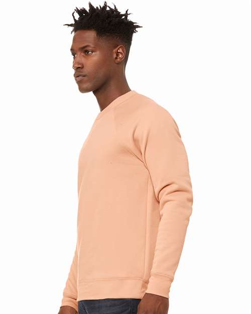 BELLA + CANVAS Unisex Sponge Fleece Raglan Crewneck Sweatshirt 3901