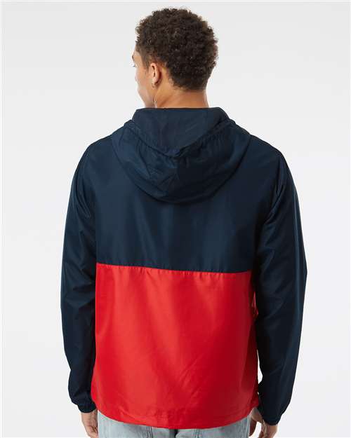Independent Trading Co. Unisex Lightweight Quarter-Zip Windbreaker Pullover Jacket EXP54LWP