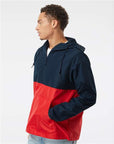 Independent Trading Co. Unisex Lightweight Quarter-Zip Windbreaker Pullover Jacket EXP54LWP