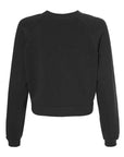 BELLA + CANVAS Women's Crop Raglan Crewneck Sweatshirt 7505