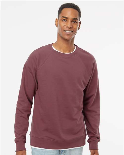 Independent Trading Co. Unisex Icon Lightweight Loopback Terry Crewneck Sweatshirt SS1000C