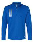 Adidas Men's 3-Stripes Double-Knit Quarter-Zip Pullover A482