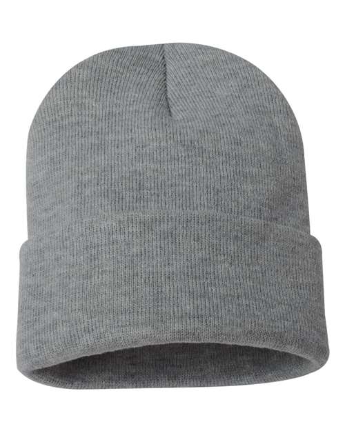 Sportsman 12" Solid Cuffed Beanie SP12