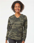 Independent Trading Co. Women’s Lightweight California Wave Wash Hooded Sweatshirt PRM2500