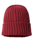 Atlantis Headwear Sustainable Cable Knit Cuffed Beanie SHORE