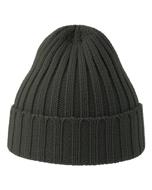 Atlantis Headwear Sustainable Cable Knit Cuffed Beanie SHORE