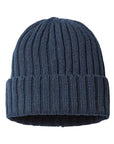 Atlantis Headwear Sustainable Cable Knit Cuffed Beanie SHORE
