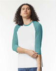 American Apparel Unisex CVC Three-Quarter Sleeve Tee 2003CVC