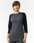 American Apparel Unisex CVC Three-Quarter Sleeve Tee 2003CVC