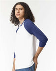 American Apparel Unisex CVC Three-Quarter Sleeve Tee 2003CVC