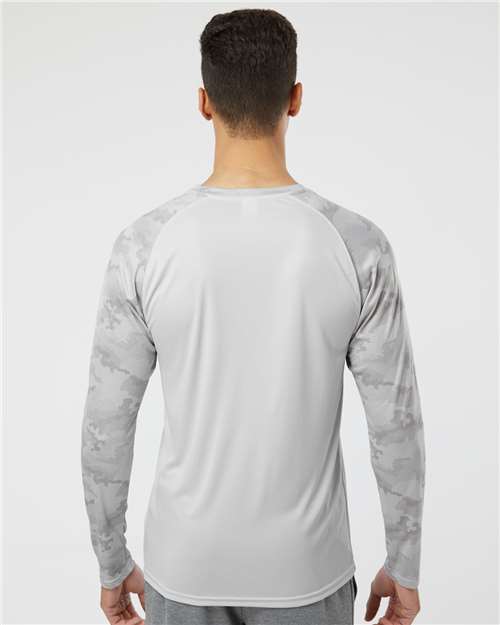 Paragon Unisex Cayman Performance Camo Colorblocked Long Sleeve T-Shirt 216