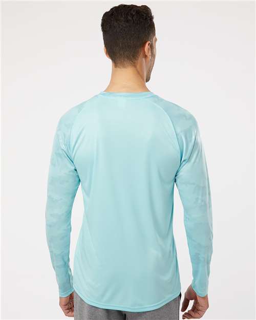 Paragon Unisex Cayman Performance Camo Colorblocked Long Sleeve T-Shirt 216