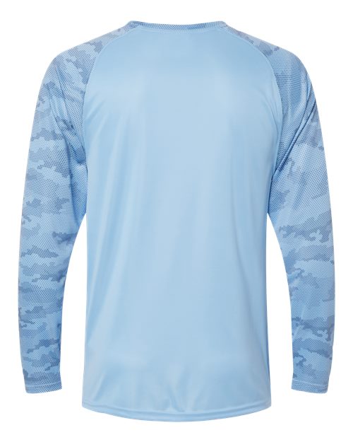 Paragon Unisex Cayman Performance Camo Colorblocked Long Sleeve T-Shirt 216