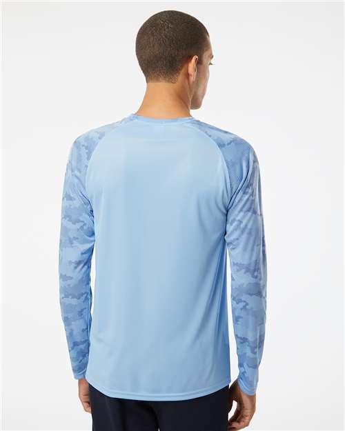 Paragon Unisex Cayman Performance Camo Colorblocked Long Sleeve T-Shirt 216