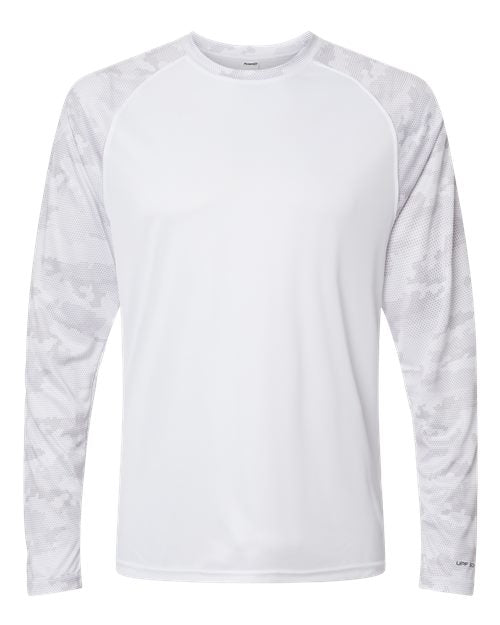 Paragon Unisex Cayman Performance Camo Colorblocked Long Sleeve T-Shirt 216