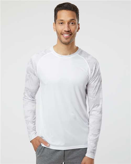 Paragon Unisex Cayman Performance Camo Colorblocked Long Sleeve T-Shirt 216