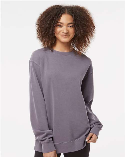 Independent Trading Co. Unisex Midweight Pigment-Dyed Crewneck Sweatshirt PRM3500