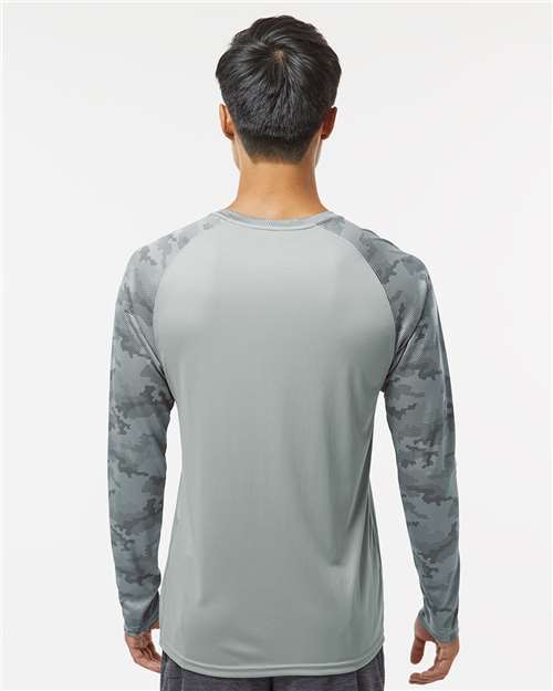 Paragon Unisex Cayman Performance Camo Colorblocked Long Sleeve T-Shirt 216