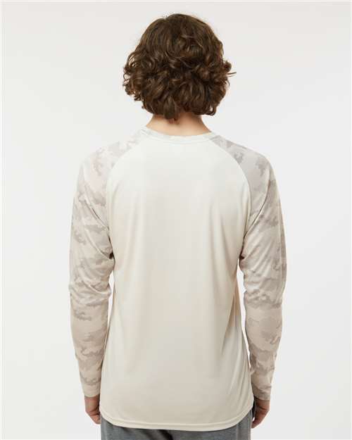 Paragon Unisex Cayman Performance Camo Colorblocked Long Sleeve T-Shirt 216
