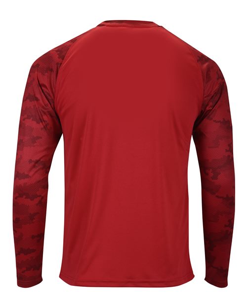Paragon Unisex Cayman Performance Camo Colorblocked Long Sleeve T-Shirt 216