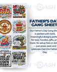 22x48 Inches Father's Day Gang sheet