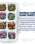 22x48 Inches World Cup Gang sheet