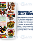 22x48 Inches Juneteenth Gang sheet