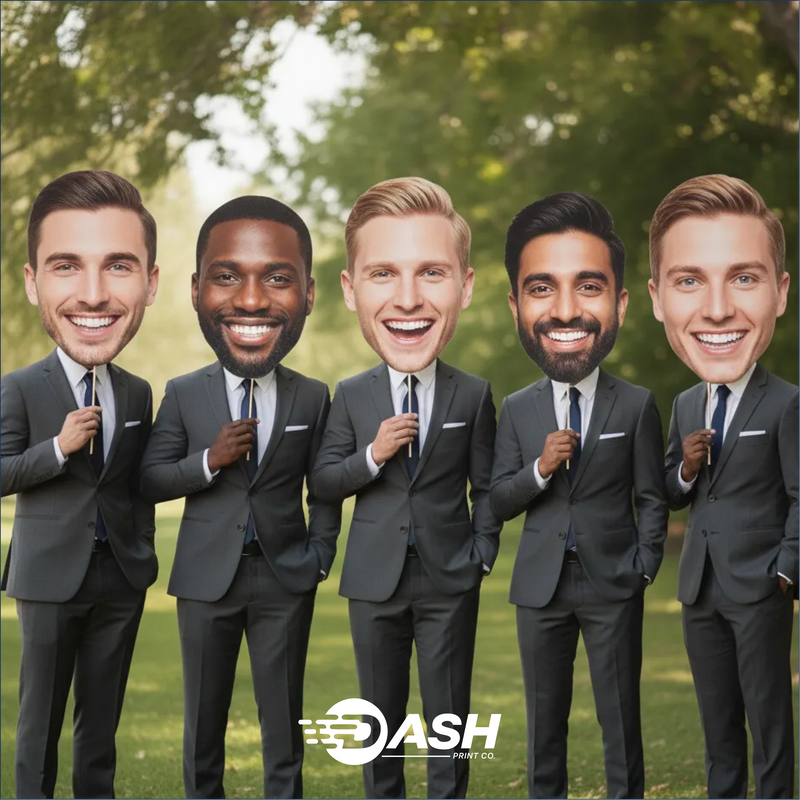 Bridesmaids & Groomsmen Big-Head Cutout