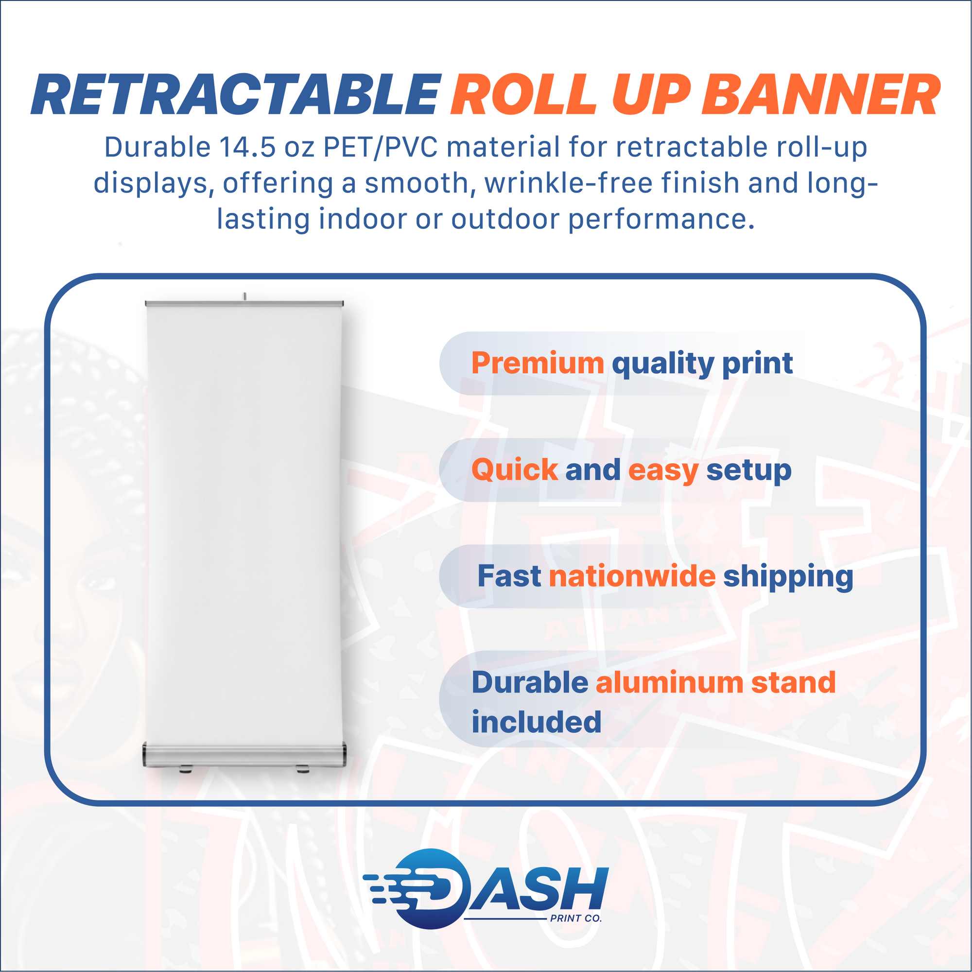 Retractable Roll Up Vinyl Banner