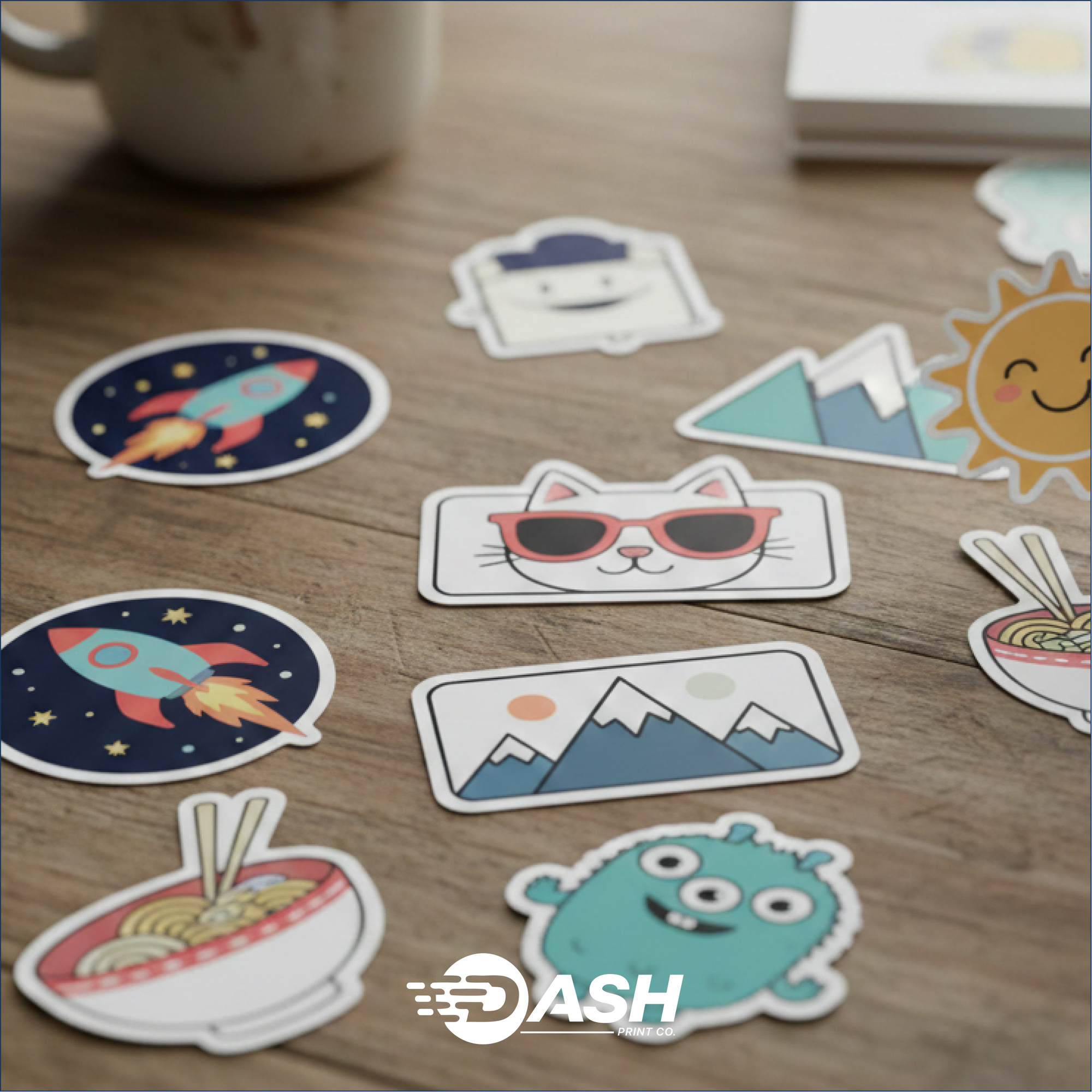 Custom Shape Kiss-Cut Stickers