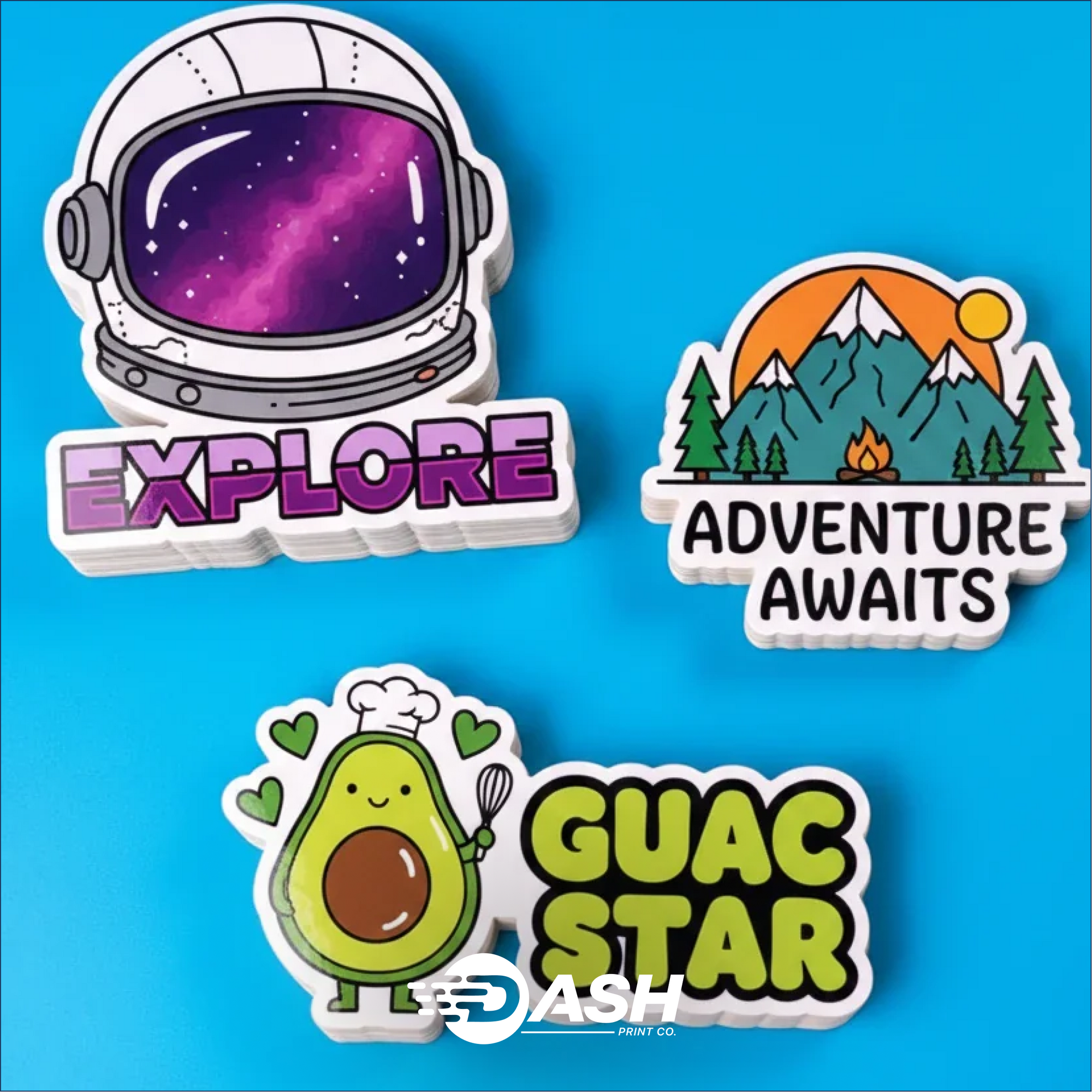 Custom Shape Kiss-Cut Stickers