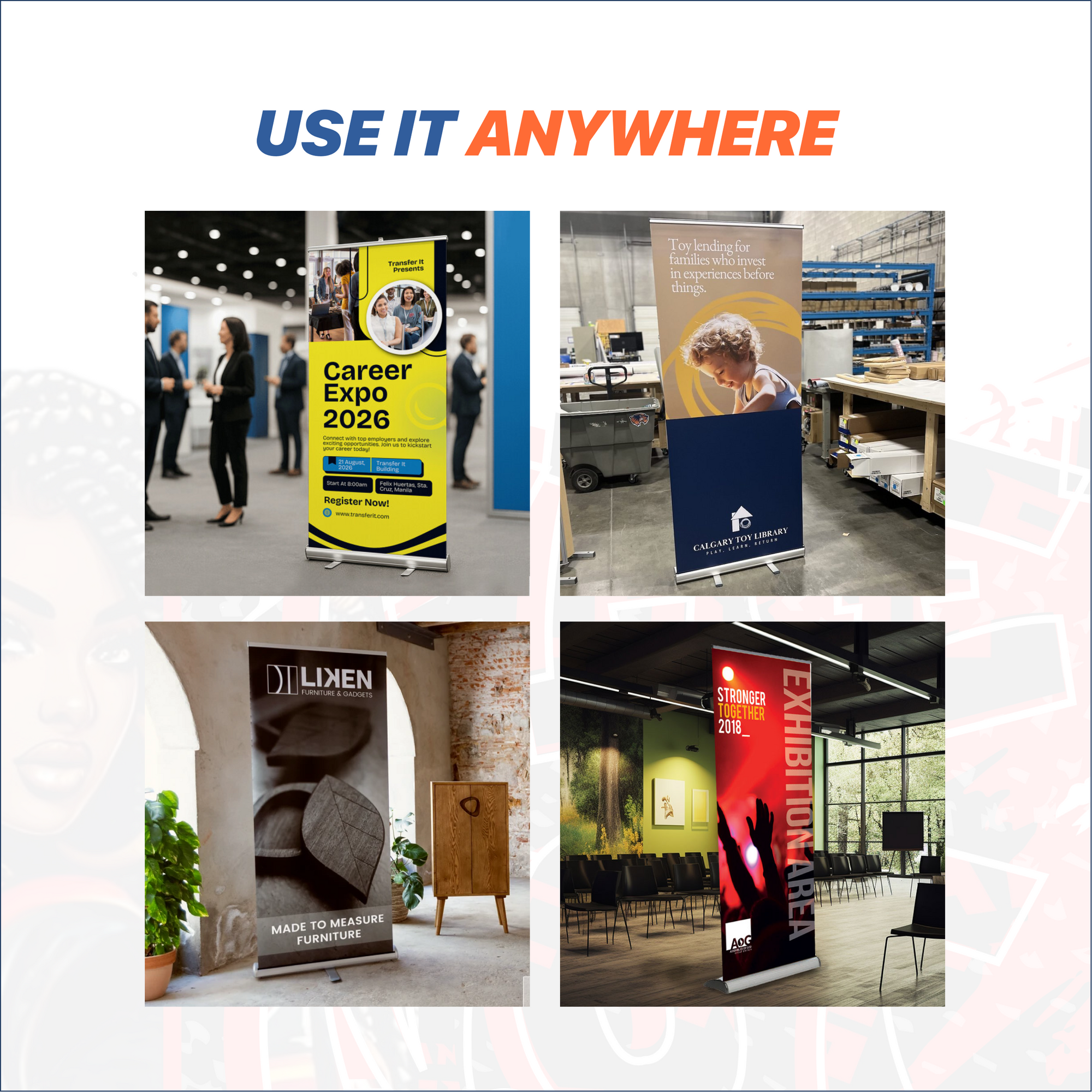Retractable Roll Up Vinyl Banner