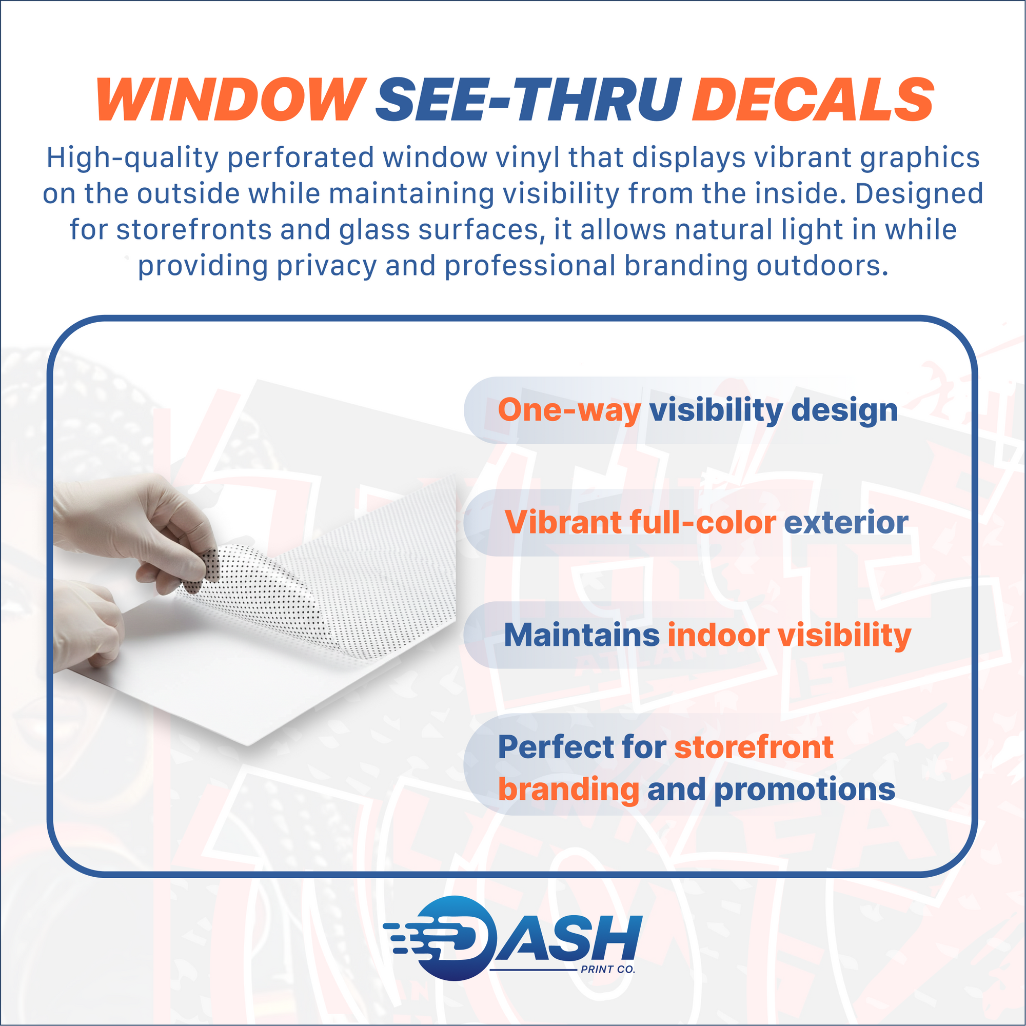 Perforated Window Decals (See-Thru)